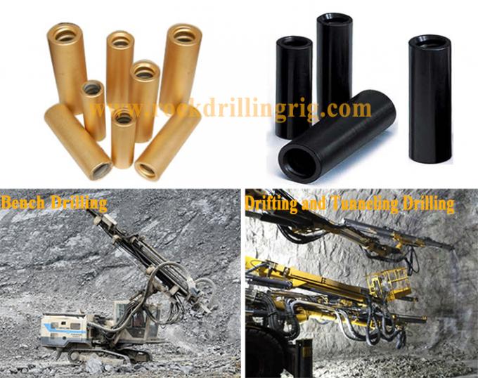 Dụng cụ khoan đá R32 R38 T38 T45 T51 Một nửa cầu nối ống ren