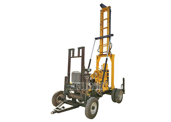 Mua Trọng lượng nhẹ Máy khoan giếng nhỏ 400m Trailer dọc Spline sản xuất trực tuyến