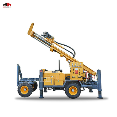 Giá tốt. 4 bánh xe Máy khoan giếng khoan nước thủy lực di động 180m Trailer lắp trực tuyến