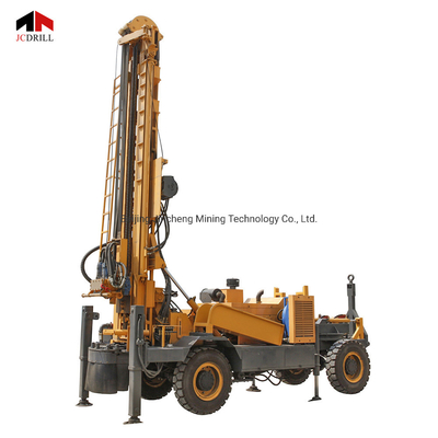Giá tốt. Trailer Gắn máy khoan giếng khoan nước Dth Máy khoan 300m trực tuyến